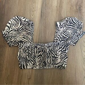 Montce Zebra Micro Scrunch Top